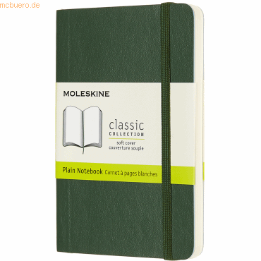 Moleskine Notizbuch Pocket A6 blanko Softcover myrtengrün
