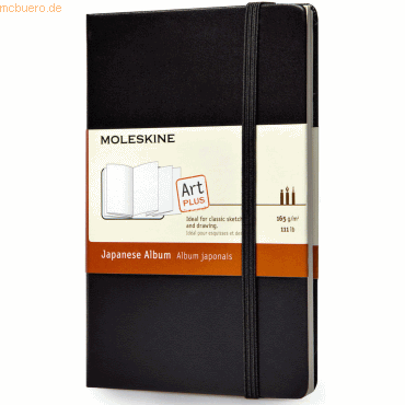 Moleskine Notizbuch Japanisches Album Pocket 9x14cm 165g/qm Hardcover