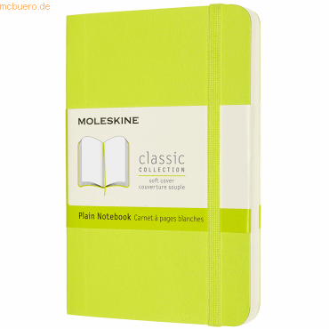 Moleskine Notizbuch Pocket A6 blanko Softcover limettengrün
