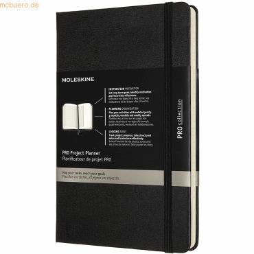 Moleskine Pro Projekt-Planer Large A5 Hardcover schwarz