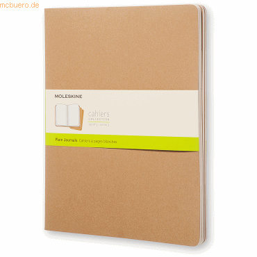 Moleskine Notizheft Cahier XXL 21,59x27,94cm blanko Kartoneinband VE=3