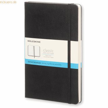 Moleskine Notizbuch Large A5 Punktraster Hardcover 120 Blatt schwarz