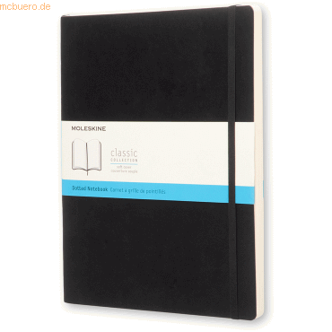 Moleskine Notizbuch XL 19x25cm Punktraster Softcover schwarz