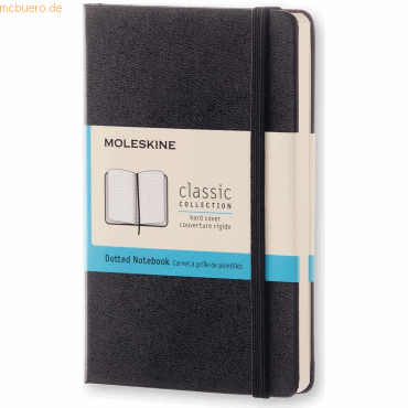 Moleskine Notizbuch Pocket A6 Punktraster Hardcover 96 Blatt schwarz