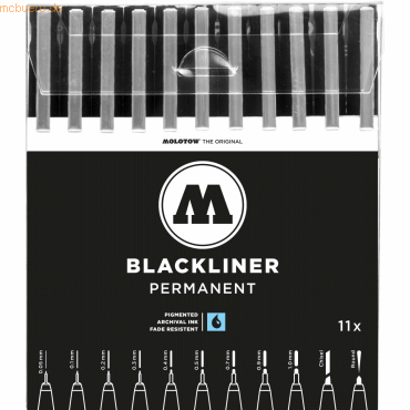 Molotow Blackliner VE=11 Stück sortiert schwarz