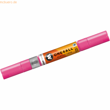 4250397640051 - Acrylmarker ONE4ALL ACRYLIC TWIN 15-4mm Nr 200 neonpink 4250397640051 Molotow