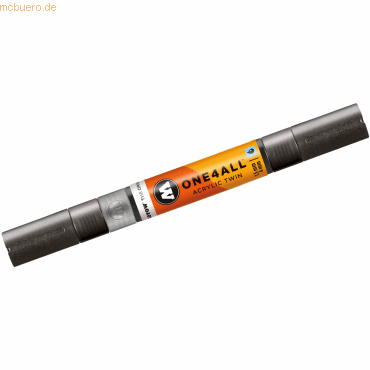 4250397640259 - Acrylmarker ONE4ALL ACRYLIC TWIN 15-4mm Nr 223 metallic schwarz 4250397640259 Molotow