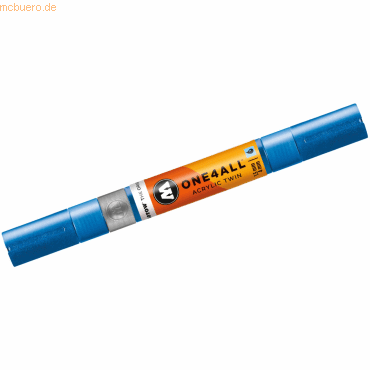 4250397640266 - Acrylmarker ONE4ALL ACRYLIC TWIN 15-4mm Nr 224 metallic blau 4250397640266 Molotow