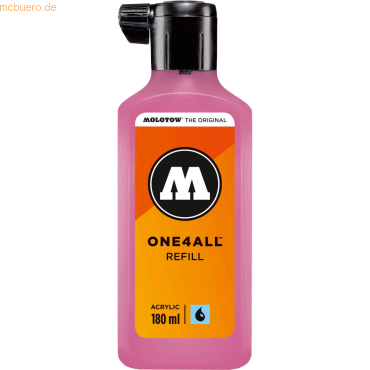 4250397601489 - Nachfüllflasche ONE4ALL ACRYLIC 180ml Nr 200 neonpink 4250397601489 Molotow