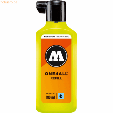 4250397623764 - Nachfüllflasche ONE4ALL ACRYLIC 180ml Nr 236 giftgrün 4250397623764 Molotow 4250397623764 - Nachfüllflasche ONE4ALL ACRYLIC 180ml Nr 236 giftgrün 4250397623764 Molotow