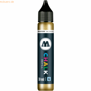 4250397623269 - Nachfüllflasche CHALK 30ml Nr 001 metallic gold 4250397623269 Molotow