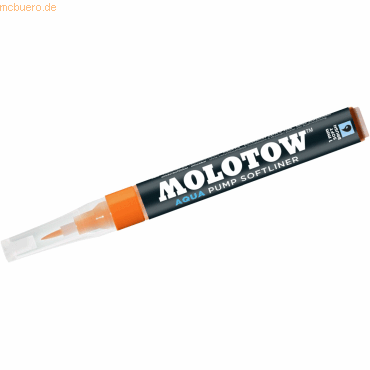 Molotow Pinselmarker Pump Softliner Aqua 1mm orange