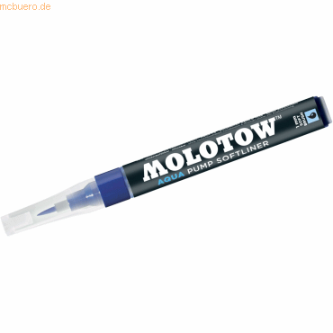 Molotow Pinselmarker Pump Softliner Aqua 1mm primärblau