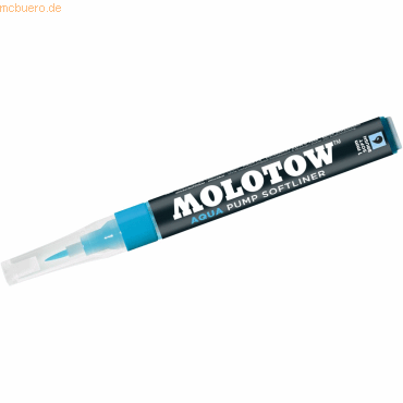 Molotow Pinselmarker Pump Softliner Aqua 1mm cyan