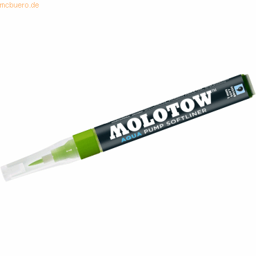 Molotow Pinselmarker Pump Softliner Aqua 1mm gelbgrün