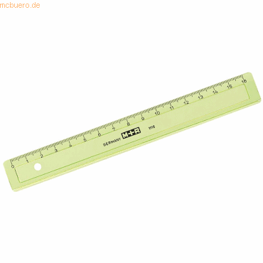 4004627111657 - 20 x Lineal schmal 16cm transparent farbig sortiert