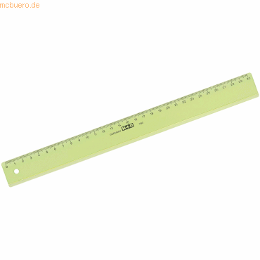 4004627113200 - 10 x Lineal schmal 30cm transparent farbig sortiert