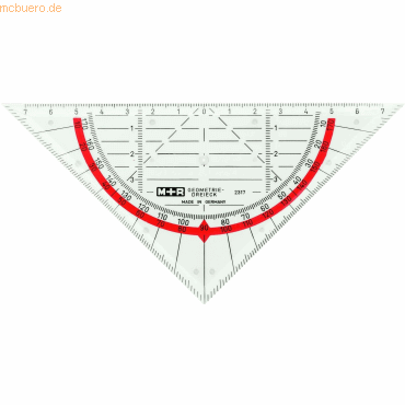 4004627406005 -  Geometriedreieck Polystyrol glasklar 16cm  4004627406005 Möbius + Ruppert