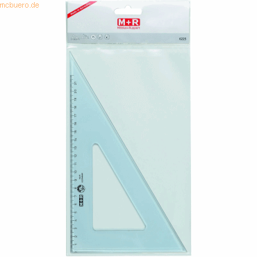 4004627622528 - Kunststoff-Zeichendreieck 762250030 rauchgrau-transparent 60° 29cm  4004627622528 762250020