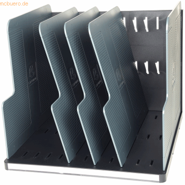 Exacompta Standablage Modulotop Eco mit 5 Trennplatten schwarz/mausgra