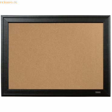 5028252418133 - 4 x Korkpinnwand schwarzer Holzrahmen 585x430mm kork