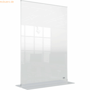 5028252620833 - Premium Plus Tischaufsteller DIN A3 Freistehend 307 (B) x 9 (T) x 433 (H) cm Transparent