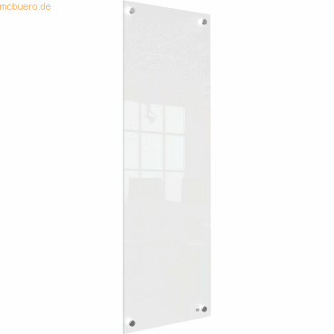 5028252620949 - Kleines Wandmontierbares Whiteboard 1915604 Trocken Abwischbar Glasoberfläche Rahmenlos 300 x 900 mm Weiß 5028252620949 - Kleines Wandmontierbares Whiteboard 1915604 Trocken Abwischbar Glasoberfläche Rahmenlos 300 x 900 mm Weiß
