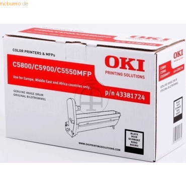 OKI Trommel Original Oki 43381724 schwarz