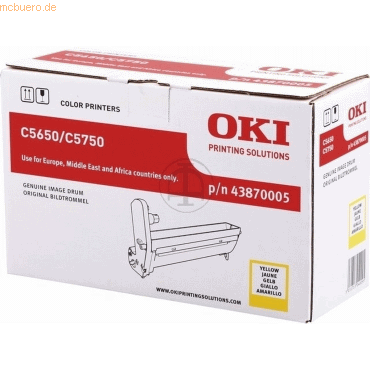 OKI Trommel Original Oki 43870005 gelb