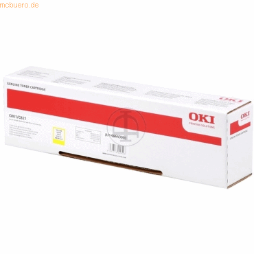 Oki Toner Original Oki C801 gelb