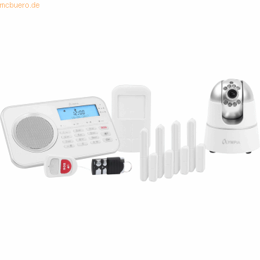 4030152060047 - OLYMPIA Protect 9881 GSM Haus Alarmanlage Funk Alarmsystem mit IP-Kamera und App 4030152060047 - OLYMPIA Protect 9881 GSM Haus Alarmanlage Funk Alarmsystem mit IP-Kamera und App
