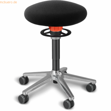 4251188380507 - Sitz- und Stehhocker Roll 54-65cm Flachsitz Gestrick schwarz schw
