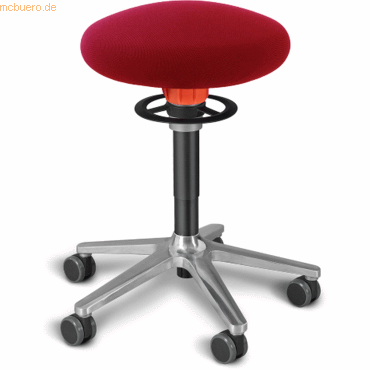 4251188311129 - Sitz- und Stehhocker Roll 54-65cm Flachsitz Gestrick dunkelrot sc