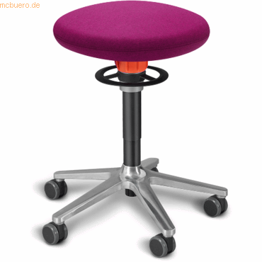 4251188311761 - Sitz- und Stehhocker Roll 54-65cm Flachsitz Kvadrat divina pink s