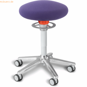 4251188311150 - Sitz- und Stehhocker Roll 54-65cm Flachsitz Gestrick lila weiß