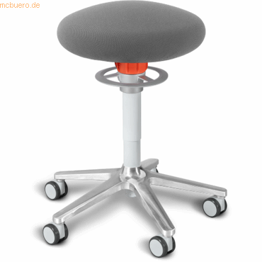 4251188311174 - Sitz- und Stehhocker Roll 54-65cm Flachsitz Gestrick grau weiß