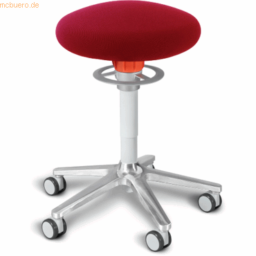 4251188311259 - Sitz- und Stehhocker Roll 54-65cm Flachsitz Gestrick dunkelrot we