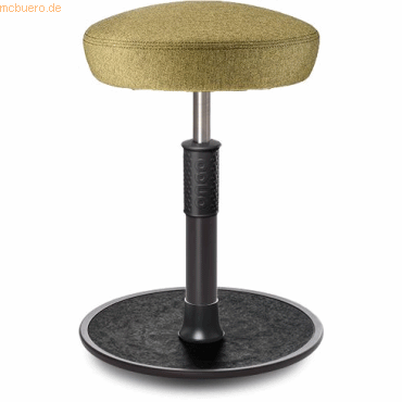 4251188365122 - Sitz- Stehhocker Free Regular Hutsitz Camira Rivet Senfgelb schwa