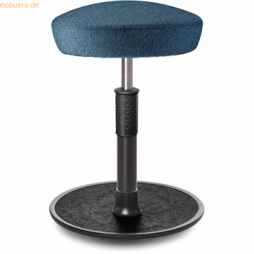 4251188365139 - Sitz- Stehhocker Free Regular Hutsitz Camira Rivet Ozeanblau schw