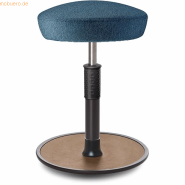 4251188366112 - Sitz- Stehhocker Free Regular Hutsitz Camira Rivet Ozeanblau schw