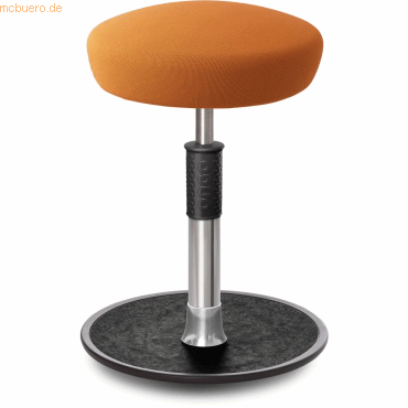 4251188366747 - Sitz- Stehhocker Free Regular Hutsitz Gestrick Orange chrom  schw