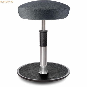 4251188367072 - Sitz- Stehhocker Free Regular Hutsitz Camira Rivet Anthrazit Chro