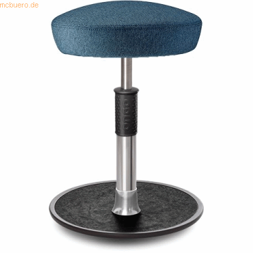 4251188367096 - Sitz- Stehhocker Free Regular Hutsitz Camira Rivet Ozeanblau Chro