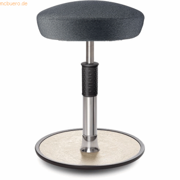 4251188367560 - Sitz- Stehhocker Free Regular Hutsitz Camira Rivet Anthrazit Chro