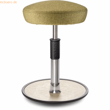 4251188367577 - Sitz- Stehhocker Free Regular Hutsitz Camira Rivet Senfgelb Chrom