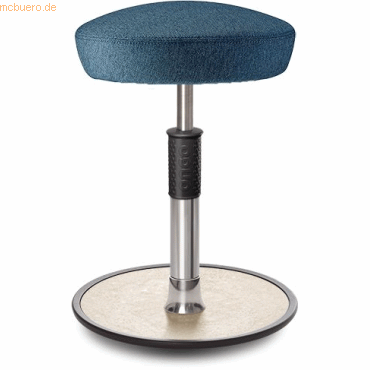 4251188367584 - Sitz- Stehhocker Free Regular Hutsitz Camira Rivet Ozeanblau Chro