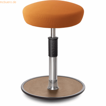 4251188367720 - Sitz- Stehhocker Free Regular Hutsitz Gestrick Orange chrom  Natu