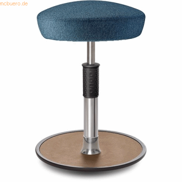 4251188368079 - Sitz- Stehhocker Free Regular Hutsitz Camira Rivet Ozeanblau Chro