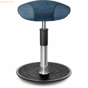 4251188373226 - Sitz- Stehhocker Free Regular Triangel Camira Rivet Ozeanblau Chr