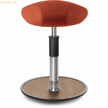 4251188373523 - Sitz- Stehhocker Free Regular Triangel kvadrat Remix Orange chrom